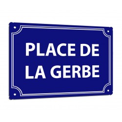 Plaque de rue "PLACE DE LA...
